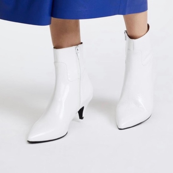 Jeffrey Campbell Muse White Ankle Boots - Picture 11 of 12